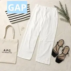 GAP ギャップ ホワイトカジュアルパンツ シンプル 白のサムネイル