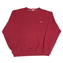 NIKE ワンポイントスウェット 刺繍 フェード 90s 00s スポーツウェア