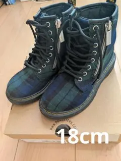 Dr. Martens チェック柄ブーツ　18cm