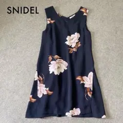 snidel フラワープリント ワンピース ミニワンピース 美品