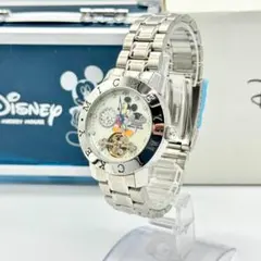 美品 稼働品 Disney ミッキー 腕時計 手巻き ムーンフェイズ 箱付き