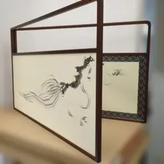 東京九段つるや画房　竹久夢二　月刊夢二　絵葉書　額装　3点まとめて　VR9619 東京九段つるや画房 竹久夢二 月刊夢二 絵葉書 額装 3点まとめて