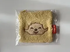 モンチッチもこもこスクエアポーチ くすみカラーバージョン C イエロー