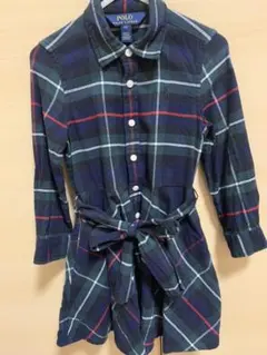 PoloラルフローレンRalph Laurenキッズチェックシャツドレス 子供服