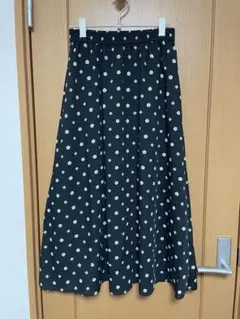 MARYQUANT ロングスカート 黒のサムネイル