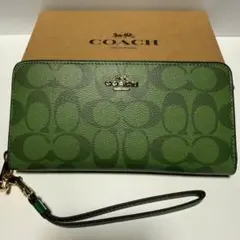 コーチ COACH 長財布 C4452 グリーン