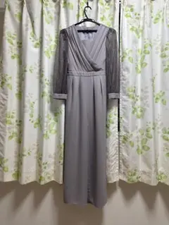 Aimer 袖付きカシュクールオールインワン　パンツドレス