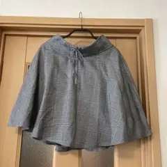INGNI イング　チェック柄フレアスカート グレー系　M