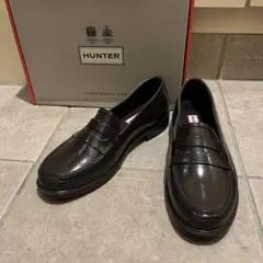 【 ハンター HUNTER 】 ローファー EU38 ブラウンのサムネイル