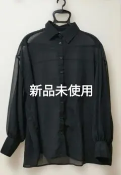 シースルーブラックシャツ長袖　CO・OP通販