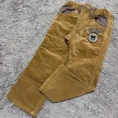 ミキハウス ダブルビー コーデュロイ パンツ Bくんワッペン