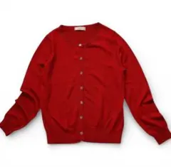 エニィスィス 赤ニットカーディガン 長袖