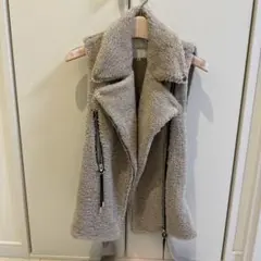 ccクロス ボア　ライダース　ジレ