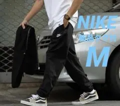 M ☆新品タグ付☆ ナイキ ウーブンパンツ メンズ カフ ジョガー ブラック