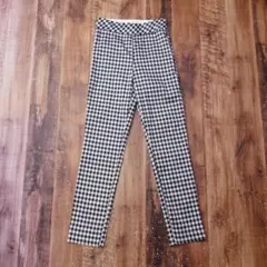 エイチアンドエム ギンガムチェックスキニーパンツ EUR 32 RP4