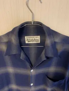 WACKO MARIA レーヨン オンブレチェック 開襟シャツ 紫 美品 - メルカリ