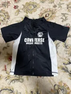 CONVERSE ラッシュガード 140 黒/白