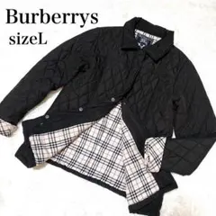 Burberrys バーバリー キルティングジャケット ノバチェック 黒 L