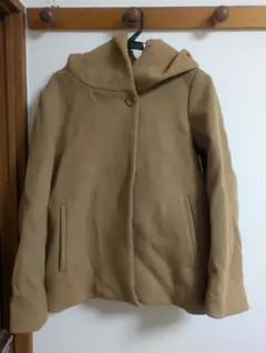 JOURNAL STANDARDフード付きベージュウールコート