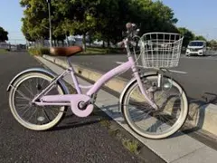 Lycéenne 20インチ 子供用自転車 ピンク 前部バスケット付きのサムネイル