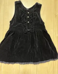ブラックノースリーブワンピース