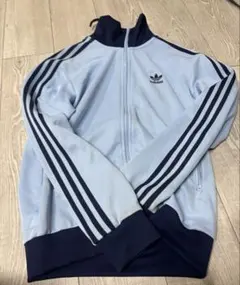 adidas トラックジャケット　青