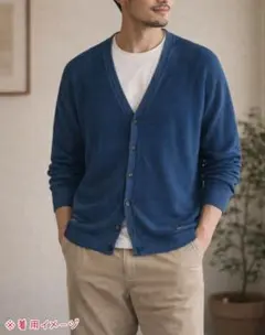 DIESEL ディーゼル　カーディガン　ブルー XLのサムネイル