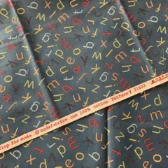 modafabrics アルファベット柄 コットン生地 21403