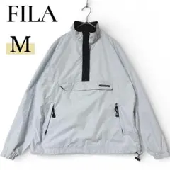 FILA ハーフジップジャケット M ライトブルー ナイロンジャンパーのサムネイル
