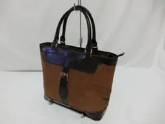 濱野　HAMANO　ハマノ　清楚　コンビレザー　トートバッグ　ハンドバッグ