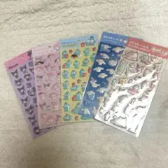 サンリオ　ぷくっとシール　ダイソー　5枚セット