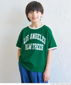 【新品未使用】coca キッズ　Tシャツ　グリーン緑　120のサムネイル