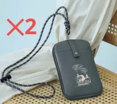 リンネル７月号付録MOOMIN ストラップ付きマルチケース✕2