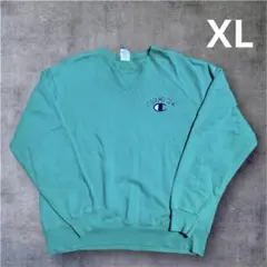チャンピオン　トレーナー　スウェット　アメリカ古着　XLサイズ　緑