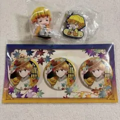 鬼滅の刃　我妻善逸　缶バッジ　マスコットセット