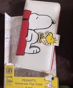 スヌーピー フリー多機種対応型 手帳型スマホケース iPhone Android