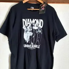 新品・タグ付●ジョジョの奇妙な冒険　ワークマン　Tシャツ/集合/ブラック/LL