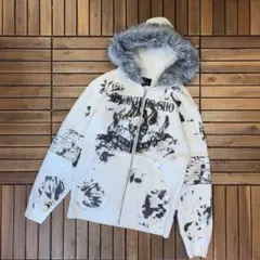 BERNINGS SHO スウェット ジップアップ パーカー ファー着脱 スカル