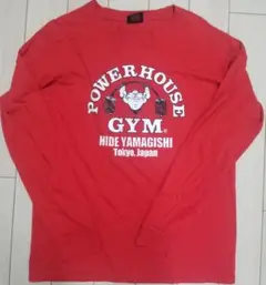 POWERHOUSE GYM ロングスリーブTシャツ Lサイズ レッド