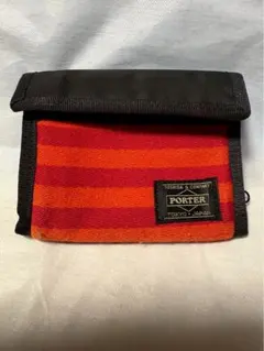 PORTER 財布 赤オレンジ