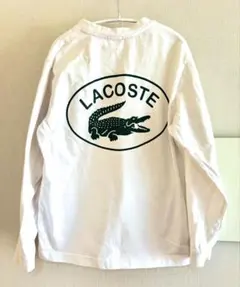 ラコステ　バッグプリント　ホワイト　ビームス別注　Tシャツ