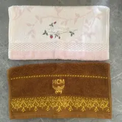 花柄刺繍タオルとMCMタオルセット
