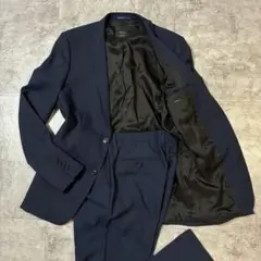 未使用 デサント セットアップ スーツ ビジネス ネイビー XL 大きいサイズ 未使用 デサント セットアップ スーツ ビジネス ネイビー XL 大きい