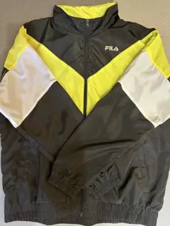 FILA カラーブロック イエロー　ナイロンジャケット