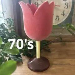 専用　昭和レトロ❇︎レトロポップ　不二家　チューリップスタンド　ピンク　当時物のサムネイル
