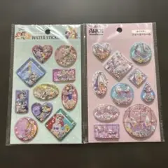 【ディズニー】プリンセス アリス オイスターウォーターステッカー 【セリア】①