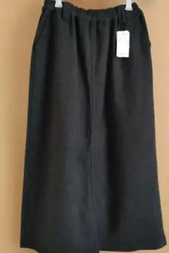 本日価格【新品、未使用】サマンサモスモスブルー　表起毛ニットソースカートブラック