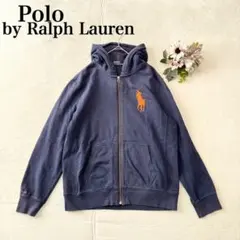 ポロバイラルフローレン ジップアップパーカー フーディ 刺繍ロゴ ビッグポニー