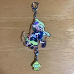 スプラトゥーン2 ラバーチャーム付きアクリルキーホルダー ガール