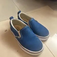 Vans キッズ スリッポン 青